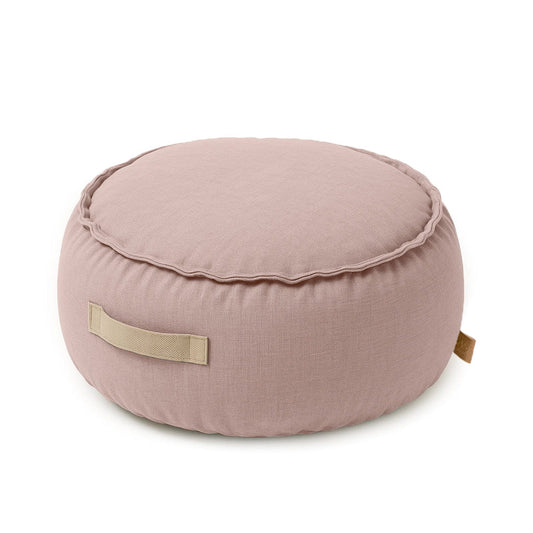 Outzy Round Pouffe - Rosy Dune Pink