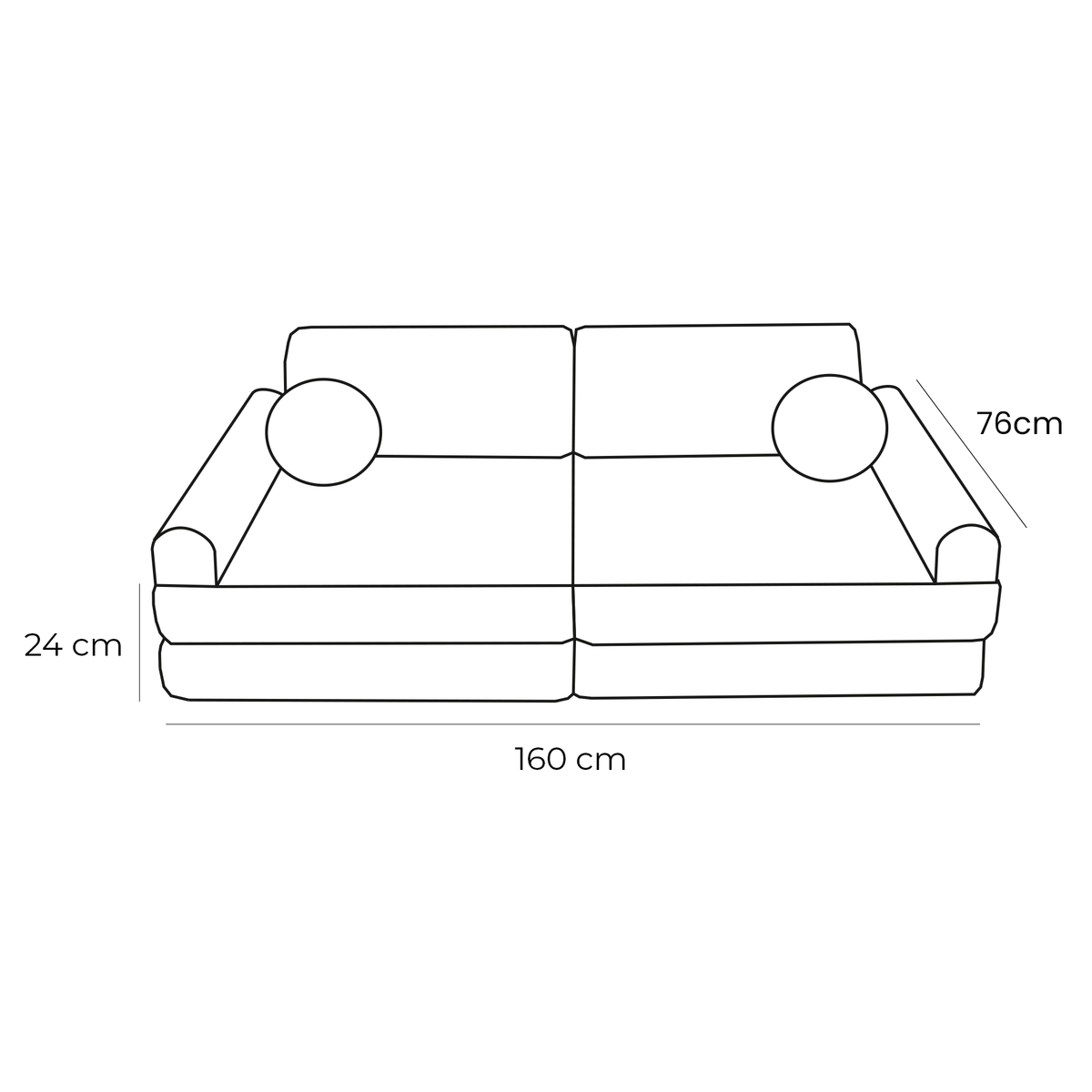 Premium Modular Kids Play Sofa – 8 Elements | Aesthetic Corduroy Play Sofa Latte Macchiato